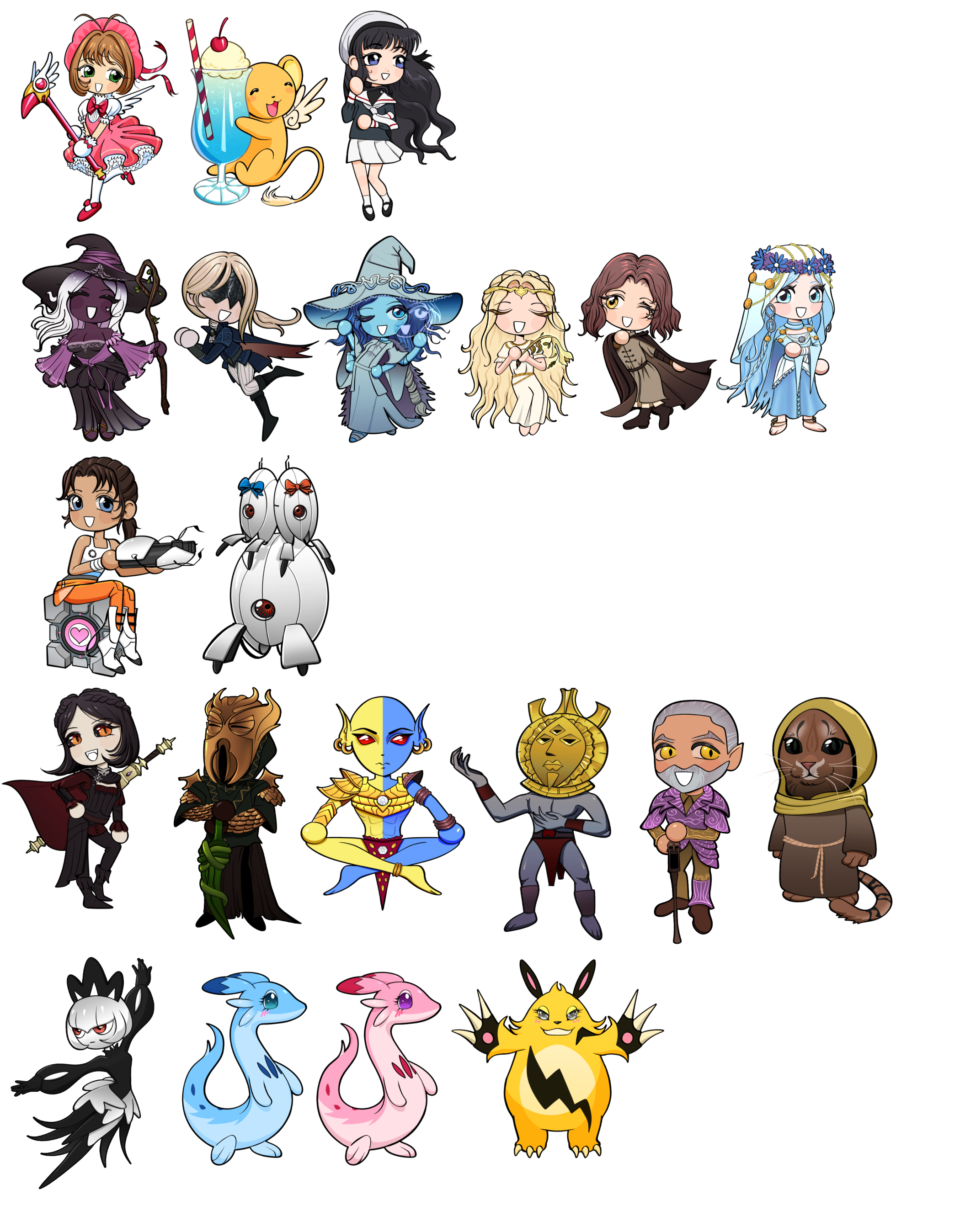 Work in progress collection of designs for future conventions
